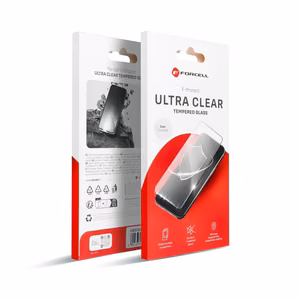 Tempered glass to iPhone 13 / 16e / 17e (SE 4 2025) Forcell Ultra Clear Glass black