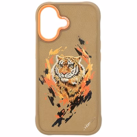 Nimmy Tiger Magnetinis dėklas telefonui iPhone 17 - šviesiai rudas