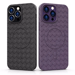 Magnetinis pintas dėklas iPhone 15 Pro - violetinis