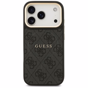 GUESS dėklas telefonui (m) IPHONE 17 Pro suderinamas su MagSafe PU 4G W/ Classic - juodas