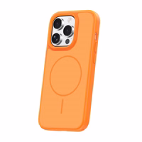 Frame Thin Mag dėklas for iPhone 15 Pro 6,1" oranžinis