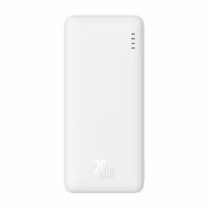 Baseus Airpow Ličio polimerų maitinimo bankas 10000 mAh 20 W Baltas