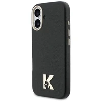 KARL LAGERFELD case for IPHONE 17 compatible with MagSafe KLHMP17S5PGFKHGK (PU FW W/ KHead Logo) black