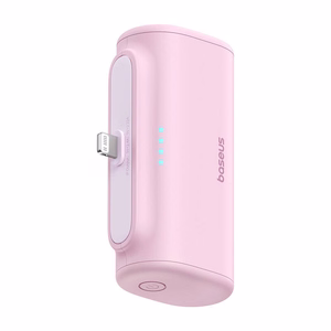 Išorinė baterija OS-Baseus Compact IP 5000mAh 20W (rožinė)