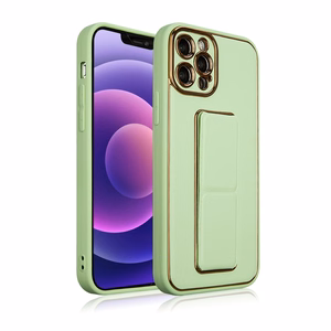 Naujas Kickstand dėklas telefonui iPhone 12 Pro su stovu žalias