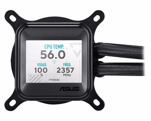 ASUS Prime LC 360 ARGB LCD Procesorius Universalusis skystinis aušintuvas 12 cm Juoda