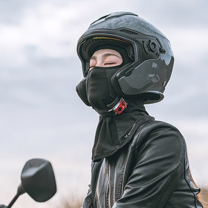 Wozinsky WKM-03B žieminė balaklava veido kaukė motociklui ir dviračiui - juoda