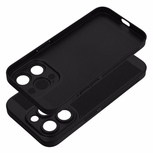 BREEZY dėklas telefonui, skirtas IPHONE 15 Pro, juodas