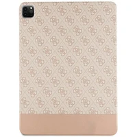 Guess 4G Stripe Allover dėklas iPad Pro 12.9" - rožinis