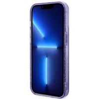 Guess GUHMP14XHCMCGU iPhone 14 Pro Max 6.7" violetinis kietas dėklas Glitter Gold Magnetinis