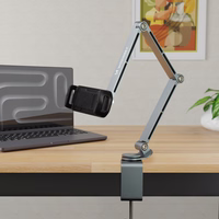 "Wozinsky" WTY0YS1 magnetinis laikiklis, besisukantis 360° kampu, tvirtas, skirtas telefonui ir planšetiniam kompiuteriui - pilkas