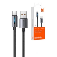 "Mcdodo CA-5180" 1,2 m ilgio USB-A ir USB-C kabelis (juodas)