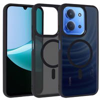 Pilnas matinis magnetinis dėklas Xiaomi Redmi 15C 4G/5G juodas