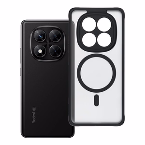 FULL MATTE MAG COVER dėklas telefonui, suderinamas su MagSafe, skirtas XIAOMI REDMI NOTE 14 PRO 5G juodas