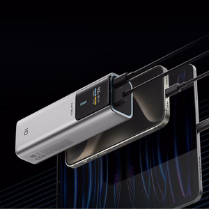 CUKTECH CKPB100PGLBL išorinė baterija, 10000 mAh, 150 W, USB-C / USB-A, pilka
