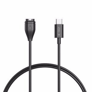 Tech-Protect MC04 UltraBoost USB-C įkrovimo kabelis Garmin laikrodžiui 1 m, juodas