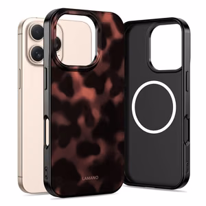 Tech-Protect Lamano Magnetinis dėklas telefonui iPhone 16 Pro - juodas ir raudonas
