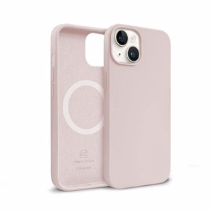 Crong Color Cover Magnetic case for iPhone 14 Plus, MagSafe-compatible, sand pink