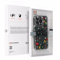 TEL PROTECT Kalėdinis dėklas telefonui Iphone 13 Pro Dizainas 3 Skaidrus