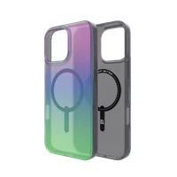 ZAGG Milan Snap dėklas telefonui su MagSafe iPhone 16 Pro Max - žalias/violetinis