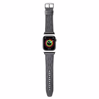 Karl Lagerfeld Saffiano Monogram dirželis skirtas Apple Watch 38/40/41mm - sidabrinis