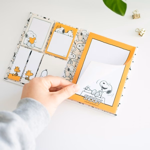 Snoopy Lazy Days A6 lipnių lapelių rinkinys, 6 blokeliai