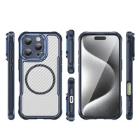 Leading Series MagSafe Silikoninis dėklas telefonui iPhone 16 Pro - mėlynas