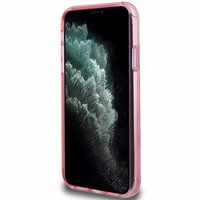 Karl Lagerfeld Magnetinis dėklas telefonui su žiediniu stovu Karl&Choupette MagSafe iPhone 11 / Xr - rožinė