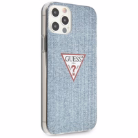 Guess GUHCP12LPCUJULLB iPhone 12 Pro Max 6.7" mėlynas/šviesiai mėlynas kietas dėklas Jeans kolekcija