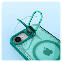 Nillkin Iceblade Prop magnetinis dėklas su stovu iPhone 16e telefonui - žalias