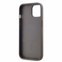 DKNY Odinis languotas mono raštas magnetinis iPhone 15 dėklas - smėlinis