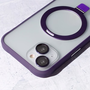 Mag Ring dėklas telefonui iPhone 14 6,1" violetinis