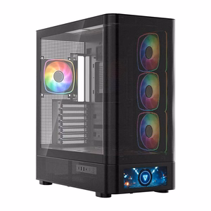 MODECOM Volcano AQ500 ARGB Midi juodas