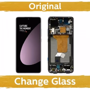 LCD ekranas suderinamas su Xiaomi 12 (12S / 12X) su rėmeliu / pilkas / (Renewed: China)