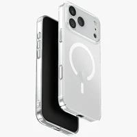 Uniq Airsuit dėklas telefonui iPhone 17 Pro Max Magclick įkrovimas - permatoma