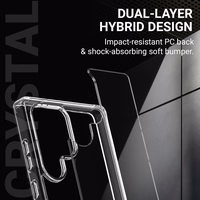 Crong Crystal Shield Cover - Samsung Galaxy S25 dėklas (skaidrus)