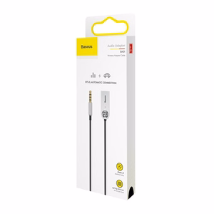 AUX Bluetooth laisvų rankų imtuvas Baseus BA01 juodas CABA01-01
