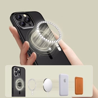 Tech-Protect MagEdge Magnetinis dėklas telefonui iPhone 16 Pro - pusiau skaidrus