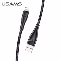USAMS Pintas laidas U41 lightning 1m2A juodas SJ391USB01 (US-SJ391) Fast Charge