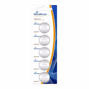 Литиевая батарейка CR2450 3V/5шт. MediaRange