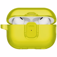 Uniq Glase Pro deklas AirPods Pro 3 Lock deklas - skaidrus geltonas