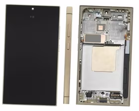 Ekranas Samsung S928 S24 Ultra su lietimui jautriu stikliuku ir rėmeliu Titanium Yellow originalus (used Grade A)