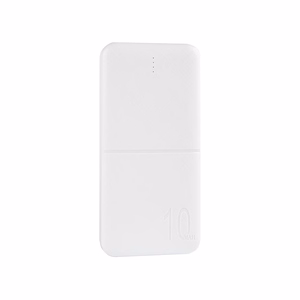 Išorinė baterija MX COCO 10 000mAh 2xUSB, 10W Li-Po, balta + microUSB laidas