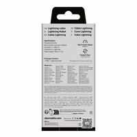 SBS TECABLEUSBIP589K USB-A - Lightning kabelis 1 m MFi sertifikuotas - juodas