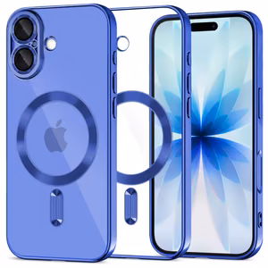 Tech-Protect MagFlex MagSafe dėklas iPhone 17 skaidrus tamsiai mėlynas