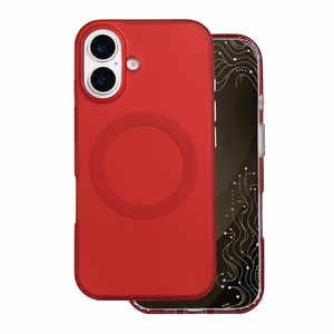 Tecto Shield Mistiq Mag dėklas, skirtas iPhone 16 6,1", raudonas