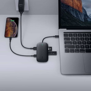 AUKEY CB-C71 sąsajos šakotuvas 5000 Mbit/s juodas