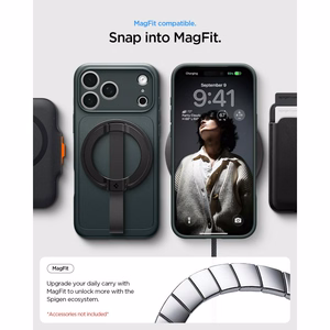Spigen Thin Fit MagSafe dėklas iPhone 18 Pro Max / 17 Pro Max, žalias