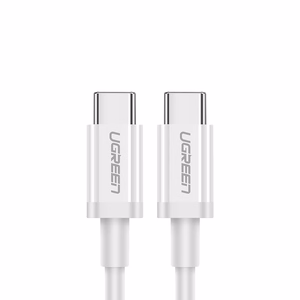 Ugreen US264 60518 USB-C / USB-C PD QC AFC laidas 1m - baltas