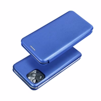 ELEGANCE knyginis dėklas telefonui SAMSUNG S24 Plus tamsiai mėlynas